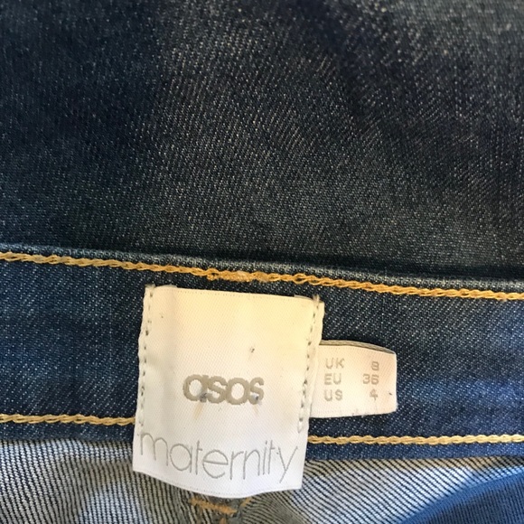 ASOS maternity cropped jeans raw hem - Picture 9 of 10